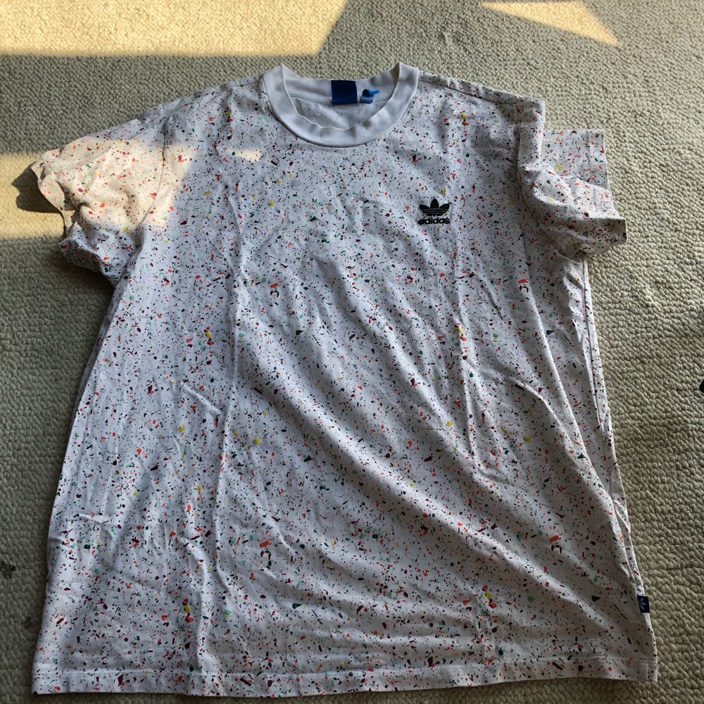 Adidas splatter shirt